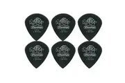 6 x Jim Dunlop Tortex Jazz 3 Pitch Black 1.35mm Guitar Picks III Free Post
