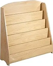 5-Tier Wood Bookshelf Floor Standing Bookcase Narrow Floor Standing Bookshelf Organizer for Bedroom Living Room