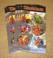 POGS/Tazos | *NEW* 1995 Vintage TARZAN Edgar Rice Burroughs x6 Pack