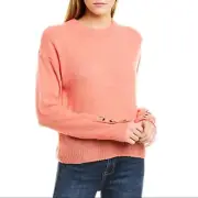 Joie Namio Wool Blend Pullover Sweater Rose Coral Womens Medium NEW