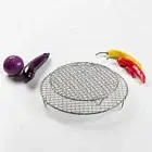 Round Stainless Steel Cooling Baking Rack Nonstick Cooking Grill Tray Net
