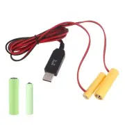 AA AAA Elimination Cable 3V Continuous Power Solution USB Adapter Cord