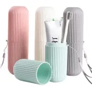 Travel Portable Toothbrush Cup Bathroom Toothpaste Holder Storage Case Organiser