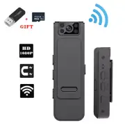1080P HD Wi-Fi Video DVR IR Night Cam 5-hour Camcorder Mini Body Police Camera
