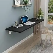 Floating Wall Mounted Study Desk Space Saving Fold Down Design for Small Spaces Ideal for Office Bedroom or Kitchen Computer Workstation Writing Table