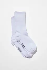 [Rubi] Rubi - The Perfect Pair Crew Sock 2Pk - White OS WHITE