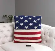 ComfyLuxe American Flag Pattern Cushion Cover
