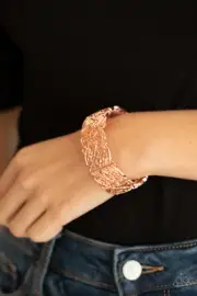 Paparazzi ~ Namaste Gardens Copper Stretchy Bracelet ~ *NEW RELEASE 2021*
