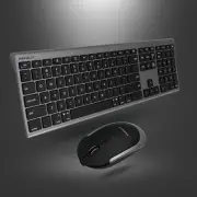 Macally ACEBTKEYSGCB Bluetooth Keyboard And Mouse Wrls Combo Rechargeable Combo