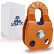 Snatch Block for Winches Synthetic Rope Snatch Pulley Block Max Load 29,000 l...