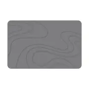 New Oriental Hard Diatomite Bath Mat (Flow) 60x39CM Quick Absorption Anti-Bacterial - Dark Grey