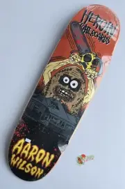 Heroin Skateboards Aaron Wilson Teggxas Chainsaw Massacre 'Egg' 9.125" Deck