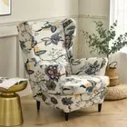 Stretch Wing Back Chair Cover Slipcovers for Living Room Couch Covers Decor