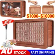 Cash Vault-Wooden Savings Box - Wooden Cash Saver Money Box, Cash Saver Box