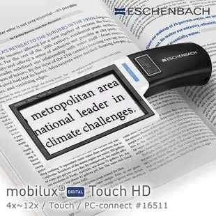 【德國 Eschenbach】mobilux DIGITAL Touch HD 4x-12x 4.3吋觸碰螢幕可攜式擴視機 16511 (公司貨)