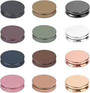 [Tinoaly] 12pcs Strong Hijab Magnetic Pins, Colorful No-Snag Brooch Pins Pinless Scarf Clasp Multi-Use Hijab Magnet Buttons for Women Clothes Dress Secure Invisible Hold
