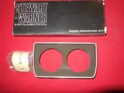 NOS Vintage Stewart Warner 2 1/8 " gauge 2 gauge dash panel die cast aluminum 55