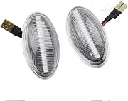 Side Mirror Indicator For Mini For Cooper R50 R52 R53 2002-2006 Dynamic LED Turn Signal Side Marker Light Side Repeater Lamp Dynamic Sequential Blinker(Dynamic Crystal)