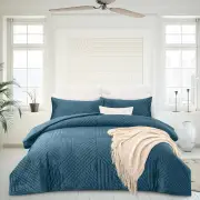 Bas Phillips Barossa Valley Velvet Quilted Denim Quilt Cover Set