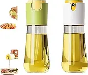 Oil Sprayer for Cooking 2 in 1 Oil Sprayer for Cooking Olive Bottle Spray and Pour apply Kitchen 11oz/300ml Glass Oil Bottle with Premium Nozzle Food-grade Oil Mister apply Air Fryer,Salad,Frying,BBQ