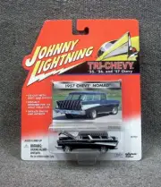 Johnny Lightning Tri-Chevy Series 1 1957 Chevy Nomad Black