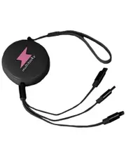 Multitasky Retractable Black 3-Port USB Keychain