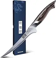 HOSHANHO Fillet Knife 7 Inch, Super Sharp Boning Knife in High Carbon Stainless Steel, Professional Japanese Fish Knives for Meat Poultry Cutting