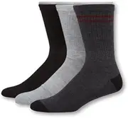 [Hanes] Mens Heritage 1901 Heel & Toe Cushion Crew Socks 6-Pack