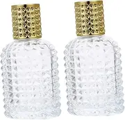 HONMEET 4pcs Refillable Perfume Spray Bottles Transparent Travel Containers for Oils and Liquids Portable and Practical for Home Go Use