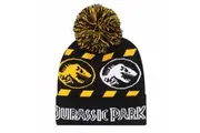 Jurassic Park Hazard Beanie (Black/Yellow/White) (One Size)
