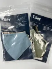 Tilley Unisex 100% Cotton Face Masks. Pack of TWO. New