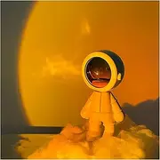 Sunset Projector Astronaut Night Light Led Aura Lamp for Photography/Party/Bedroom/Living Room/Tiktok Live Decor, Selfie with Battery, Christmas/Birthday Gifts for Women/Girls