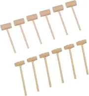 Ciieeo 20pcs Small Hammer Gavel Pounding Bob Hammers Baking Mallet Craft Mallets Small Wood Wooden