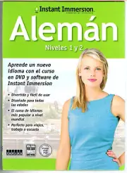 Instant Immersion Learn to Speak GERMAN ~SPANISH TO GERMAN(1&2)Computer Software