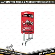 6 Pcs of PK Tool Metric Flare Nut Cr-V Spanner Set - Multiple Sizes Spanner