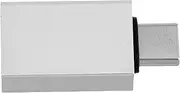 Tofficu Multi Purpose USB C Adapter Versatile USB to Type C Connector for Data Transfer and Charging Compatible with Smartphones and Laptops Compact Silver Design