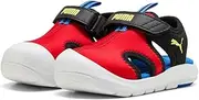 400585 Sneakers Fan Racer Sandals V Infant Kids, 25 Spring Summer Colors for All Time Red/Lemon Sherbet/Puma Black (03), 16.5 cm