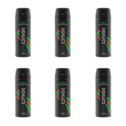 6x Lynx 150ml Deodorant Fragrance 48h Antiperspirant Bodyspray Spray Africa