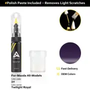 Touch Up Paint For Mazda All Models 3Y Twilight Royal With Polish Paste
