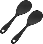 OKUMEYR 2pcs Non Stick Silicone Rice Paddle Cooking Spoon for Rice Soups More Dishwasher Safe Easy to Clean Kitchen Utensils for Meal Prep Serving