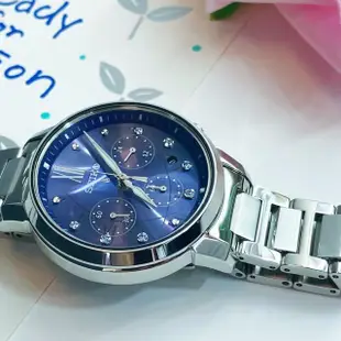 【SEIKO 精工】LUKIA 王淨推薦款星夜太陽能計時女錶 禮物 母親節(V175-0FC0B/SSC921J1)