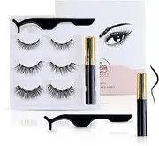 Lashes Magnetic False Eyelashes Extensions - Eyelash Extension Kit For IndividualLashes | FalseLash clusters | Lash Extension Kit | ClusterLashes Diy Lash Extension Set | Magnetic Eyelashes