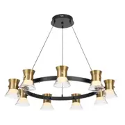 Tipico 9 Light Matt Gold Ring LED Pendant