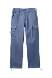 BRIXTON TWILL RELAXED CARGO PANTS BLUE SIZE:32 BRIXTON SUPPLY CO