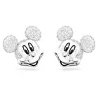 NWB Swarovski Disney100 Disney Mickey Mouse Stud Earrings,Rhodium Plated 5668781