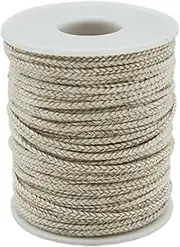 260 Foot Candle Wick, 24 PLY Braided Candle Wick Spool, Cotton & Paper Interwoven Core, Candle Wicks for Candle Making, Candle Wick Roll for DIY Candle Craft Making