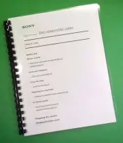 Owners Manual for Sony DSC HX90 HX-90V FULL Camera 219 Pages W/Clear Covers
