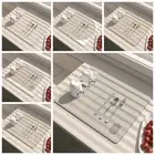 Non-slip Draining Mat Durable Coffee Machine Pads Creative Drain Pad Kitchen