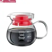 在飛比找momo購物網優惠-【Tiamo】玻璃壺玻璃把手380cc-紅色(HG2201R
