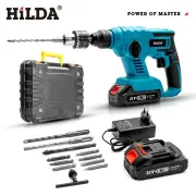 21V Brushless 4500 times/min Electric Hammer Impact Drill Cordless Multifunction Rotary Tool for Mak Battery 4500 Times/